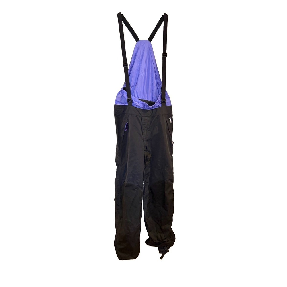 Vintage Patagonia Overalls 34 Nitro Li Side Zip Snow Bib Suspenders Purple Black